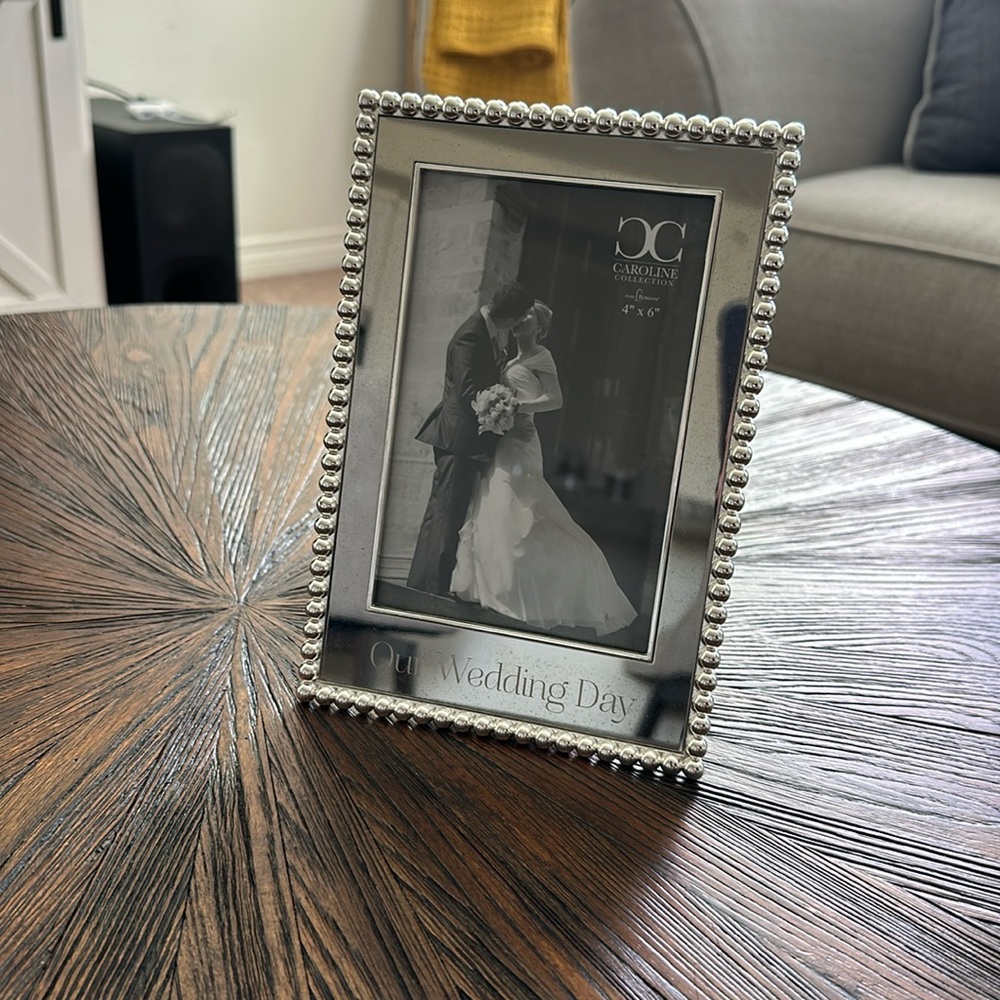 Silver photo frame